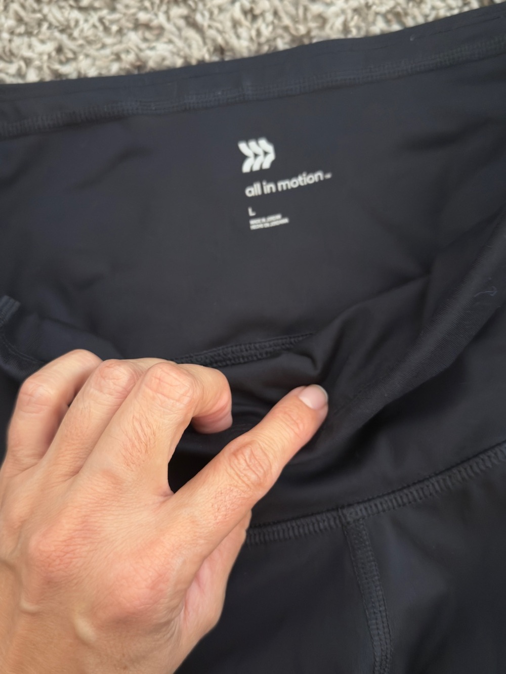 all in motion Black Women's High-Rise Bike Shorts - Picture 2 of 5